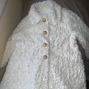 NWOT - Faux Fur Girls Coat